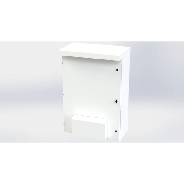 1/4 Turn Latch with Padlock Wing Knob Electrical Enclosures, 53 in H, 16 in D, 36 in W, NEMA 3R
